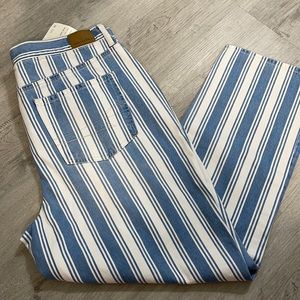 NWT Striped Mom Jeans